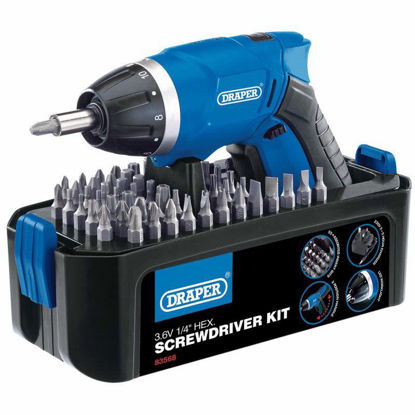 Picture of DRAPER CORDLESS LI-ION SCREWDRIVER KIT