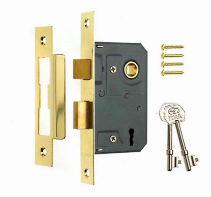 Picture of ERA 3 LEVER SASHLOCKS 3 INCH BRASS