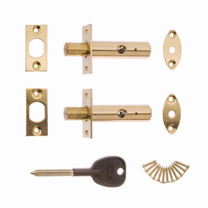 Picture of ERA SECURITY BOLT BRASS 2BOLT/1KEY