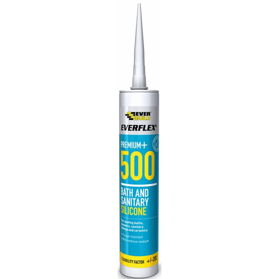 Picture of EVERBUILD SILICONE 500 WHITE 295ML