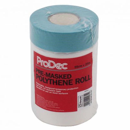 Picture of PRODEC PRE MASKED POLY ROLL 55CMX25M