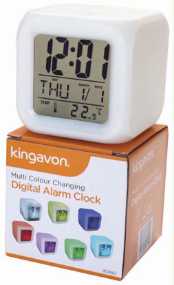 Picture of KINGAVON COLOUR ALARM CLOCK IC060