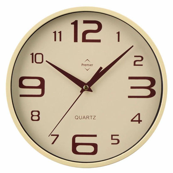 Picture of PREMIER PLASTIC WALL CLOCK CREAM