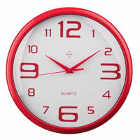 Picture of PREMIER WALL CLOCK RED 35CM