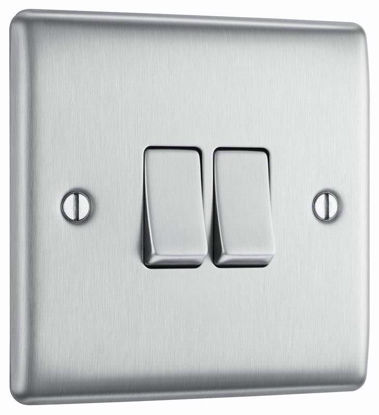 Picture of BG 2 GANG 2 WAY SWITCH B/CHROME