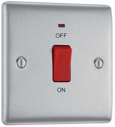 Picture of BG 45A SWITCH ON SINGLE PLATE B/CHROME