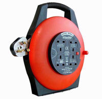 Picture of INFAPOWER EXTENSION REEL 10M 4 GANG 13 AMP