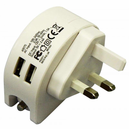 Picture of ROLSON CAR CHARGED 2 IN1 UK PLUG