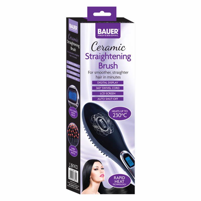 Picture of BAUER STRAIGHTENER BRUSH 38820 BLACK 21.04