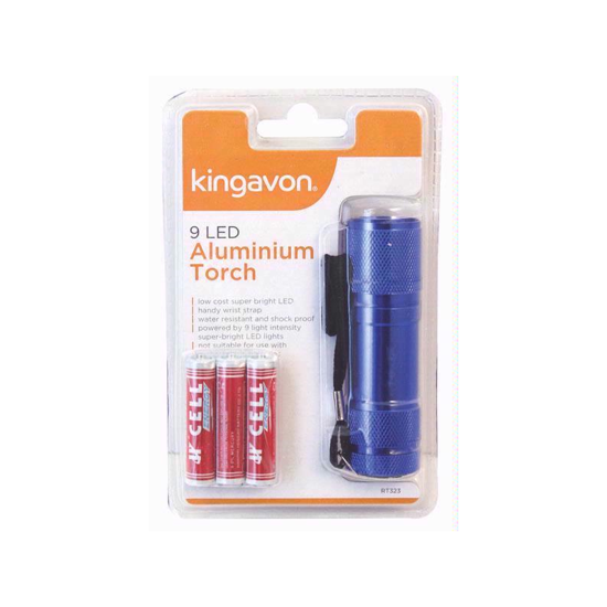 Picture of KINGAVON 9 LED ALUMINIUM TORCH