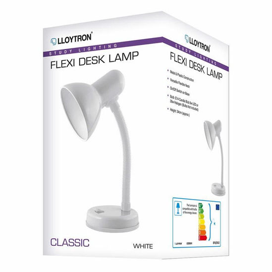 Picture of LLOYTRON WHITE DESK LAMP