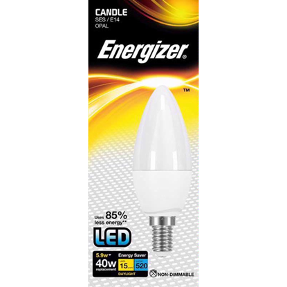 Picture of ENERGIZER LED CANDLE 5.9W D/L E14 BULB