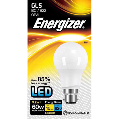Picture of ENERGIZER LED GLS 9.2W D/L B22 BULB