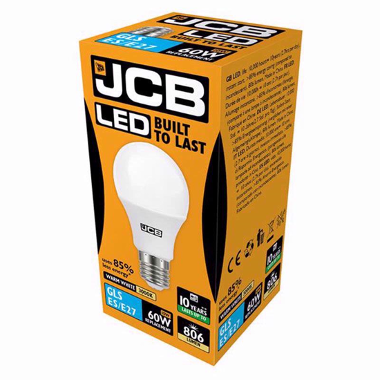 Picture of JCB LED W/W GLS ES 10W EACH