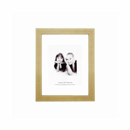 Picture of WOODEN FRAME EMBOS 3/4 INCH GOLD 7X5 INCH