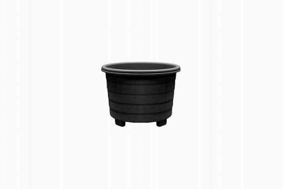 Picture of GROSVENOR 32CM ROUND PLANTER BLACK