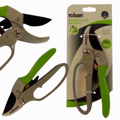 Picture of ROLSON RATCHET ACTION ANVIL SECATEURS