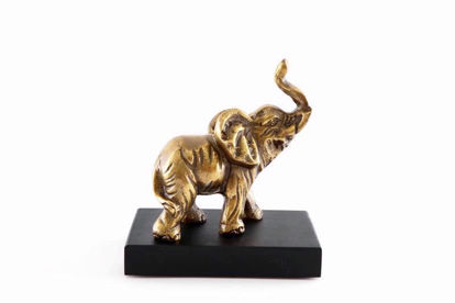 Picture of ANTIQUE ORNAMENT ELEPHANT ON BASE 13X14CM