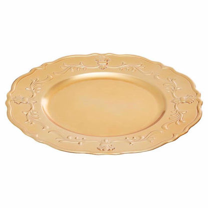 Picture of CHARGER PLATE GOLD BAROQUE 33CM