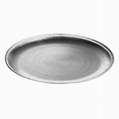 Picture of CHARGER PLATE SILVER DIAMANTE 33CM