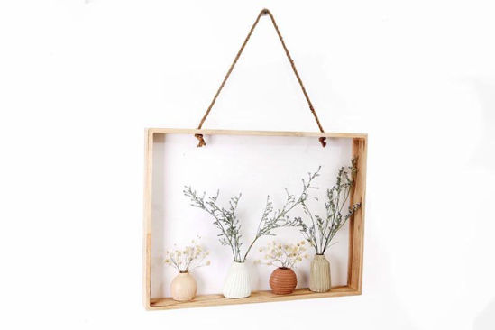 Picture of DRY FLOWERS IN HANGING FRAME