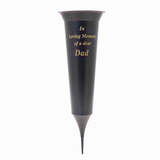 Picture of SPIKE GRAVE VASE BLACK DAD