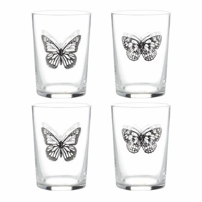 Picture of RAVENHEAD BUTTERFLY TUMBLERS 52CL SET4