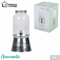 Picture of GLASS DRINK DISPENSER TIN