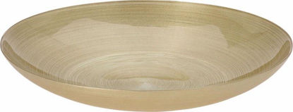 Picture of BOWL GLASS 40CM GOLD
