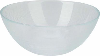 Picture of BOWL GLASS EMBOSSED STRIPE DESIGN 15CM D000
