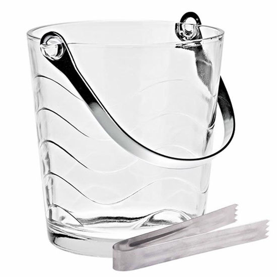 Picture of COK ICE BUCKET WITH TONGS ONDAS