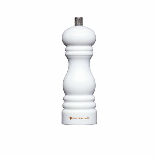 Picture of MASTERCLASS SALT/PEPPER MILL WHITE 17CM