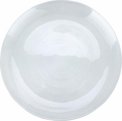 Picture of PLATE GLASS EMBOSSED STRIPE DESIGN 28CM