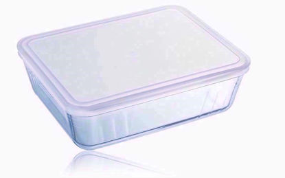 Picture of PYREX 0.8LTR RECTANGULAR DISH & LID ( PM)