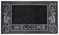 Picture of DOORMAT RUBBER WELCOME SILVER 40X70CM LADY BU