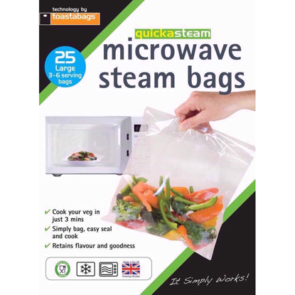 Picture of TOASTABAGS MICROWAVE STEAM 25 BAGS LARGE
