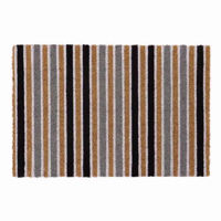 Picture of JVL DOORMAT COIR LATEX STRIPE 40X60CM D0000