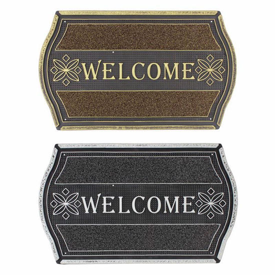 Picture of JVL DOORMAT INDOOR RUBBER WELCOME 45X75CM