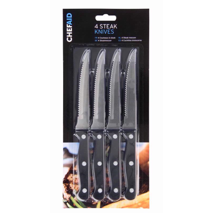 Picture of CHEF AID 4PK STEAK KNIVES