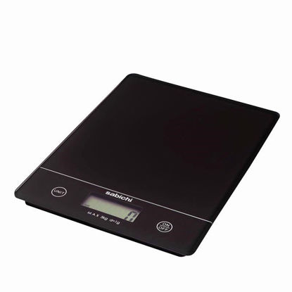 Picture of SABICHI KITCHEN DIGITAL SCALE BLACK 5KG