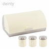 Picture of DAINTY BREAD BIN & CANISTERS CREAM