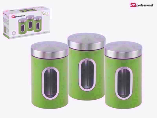 Picture of NEA CANISTER SET 3PC GREEN