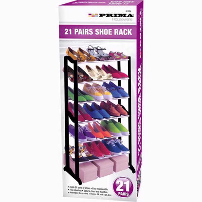 Picture of PRIMA SHOE RACK 21 PAIRS BLACK