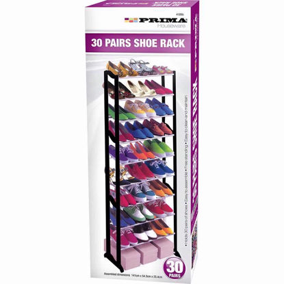 Picture of PRIMA SHOE RACK 30 PAIRS BLACK