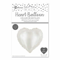 Picture of FOIL BALLOON HEART IVORY 18 INCH