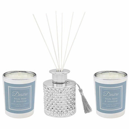 Picture of DIFFUSER SNOWDROP SET3/CANDLE