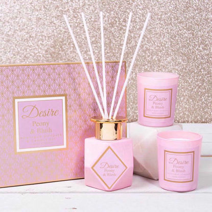 Picture of IDIFFUSER & CANDLE 100ML SET PINK D000