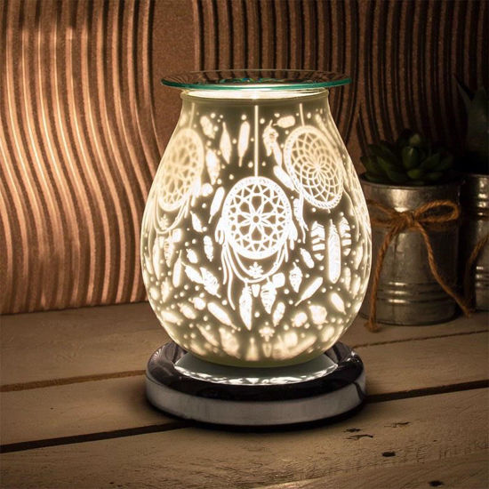 Picture of SATIN DREAMCATCHER AROMA LAMP WHITE