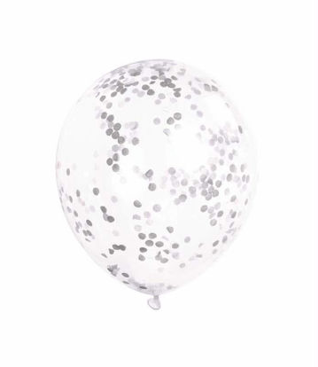 Picture of UNIQUE BALLOONS CONFETTI SILVER