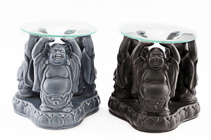 Picture of BUDDHA GLASS OIL BURNER 15CM